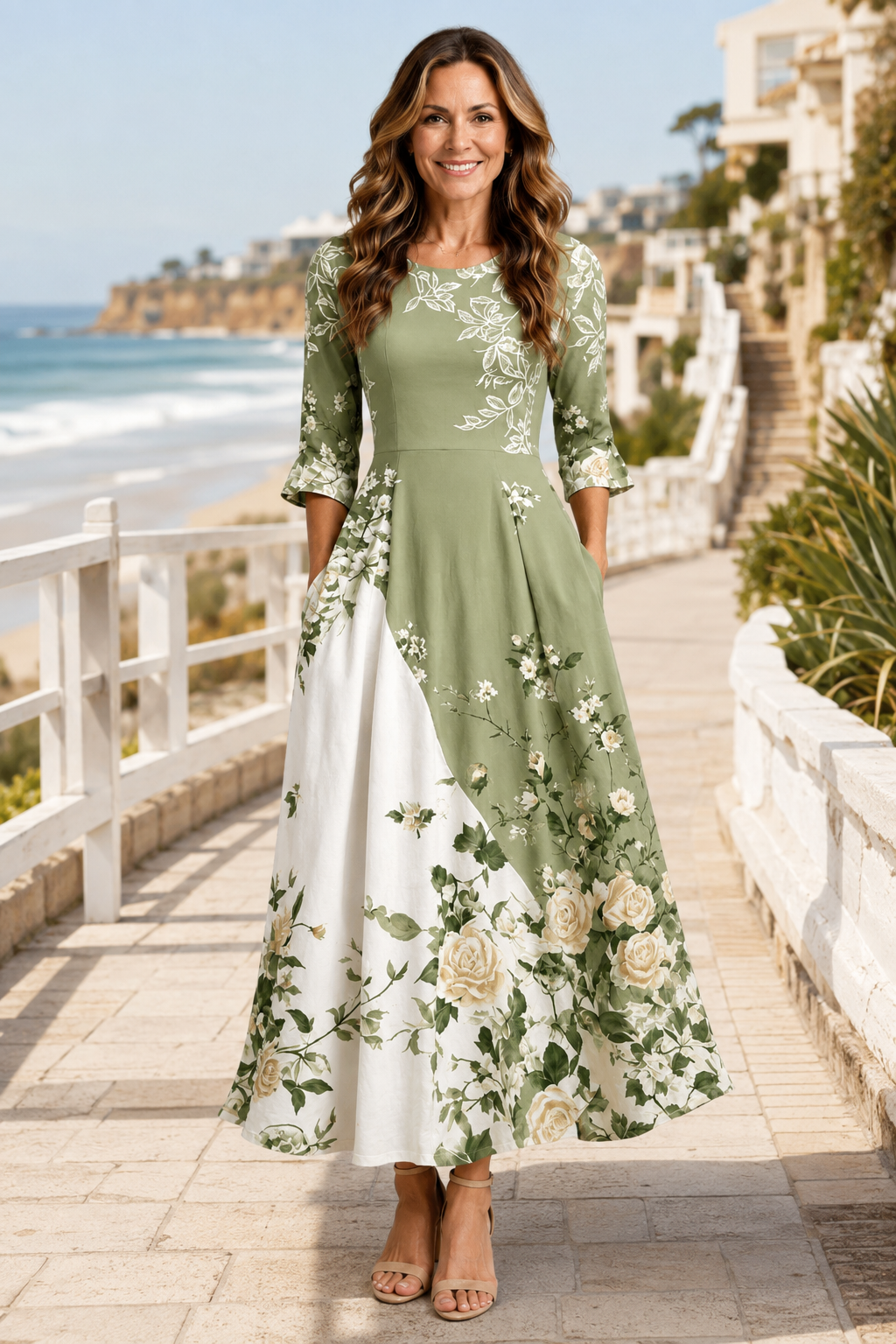 Vivienne | Botanical Maxi Dress