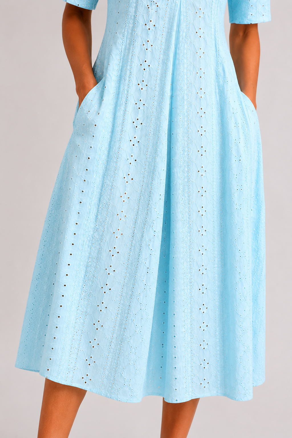 Coralie | Eyelet Midi Dress