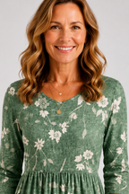 Sylvie | Sage Floral Midi Dress