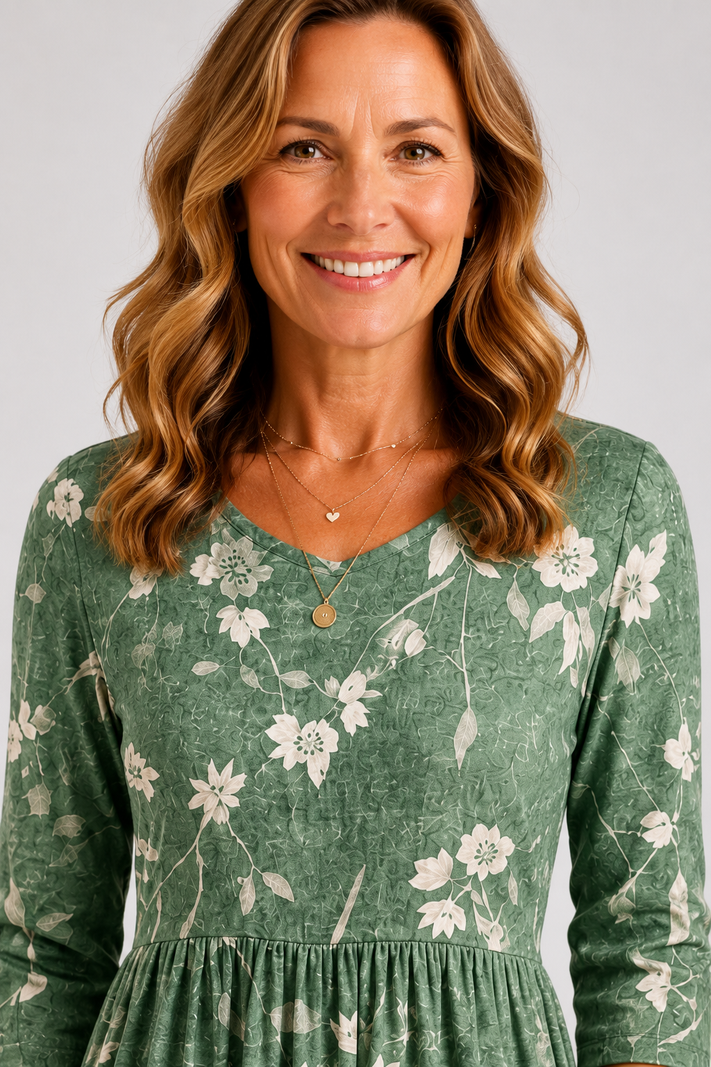 Sylvie | Sage Floral Midi Dress