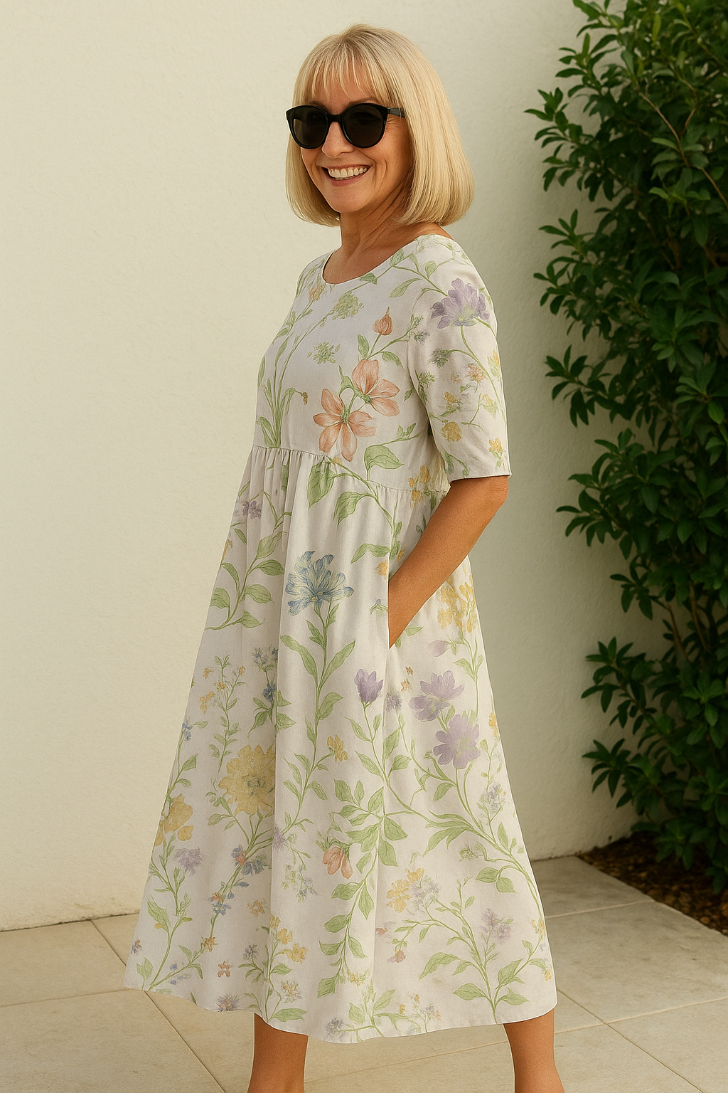 Juliette | Robe Midi Fluide