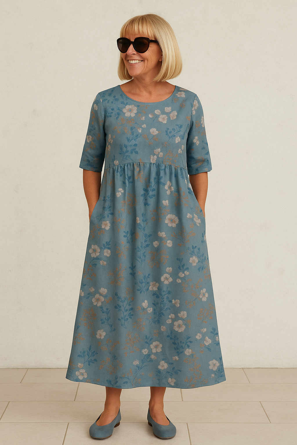 Juliette | Robe Midi Fluide