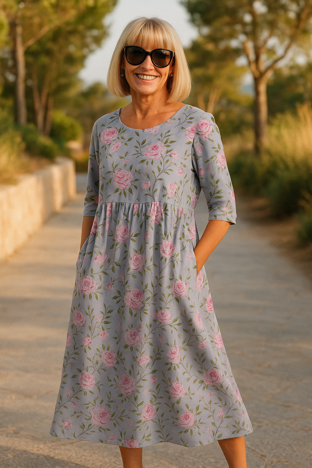 Juliette | Robe Midi Fluide