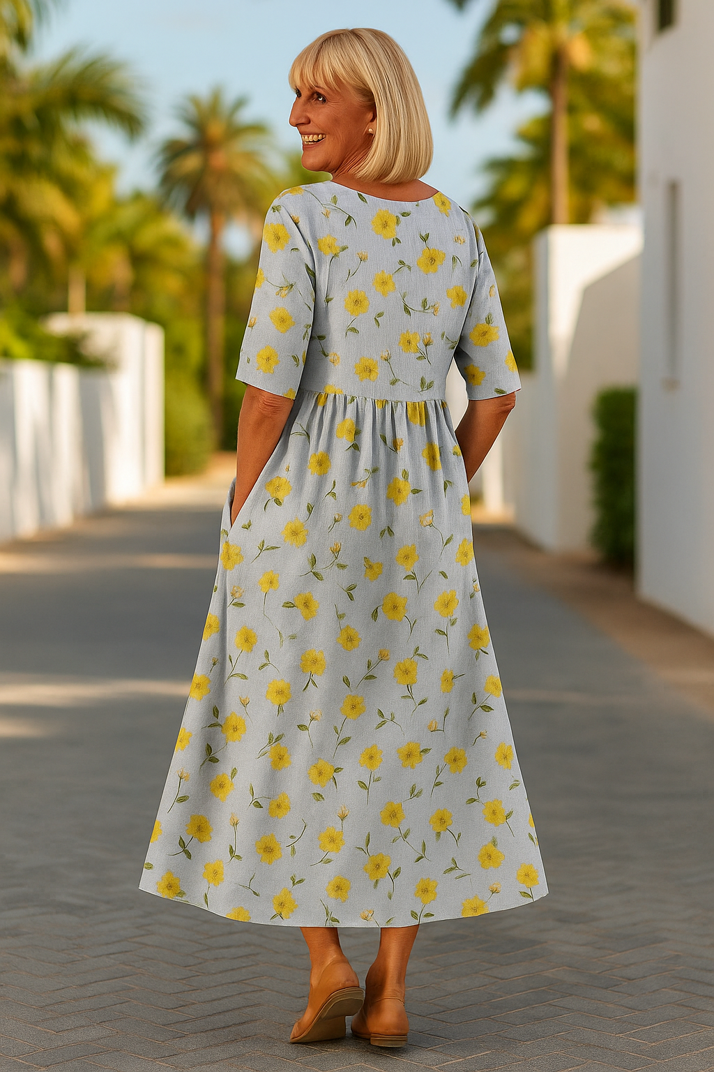 Juliette | Robe Midi Fluide