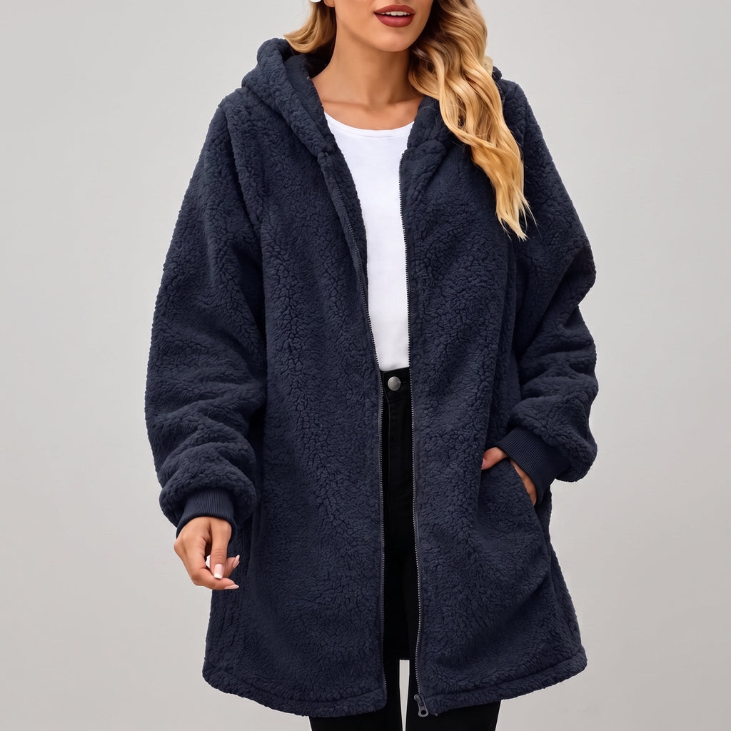 Fiorella | Hooded Fleece Zip Jacket for Women