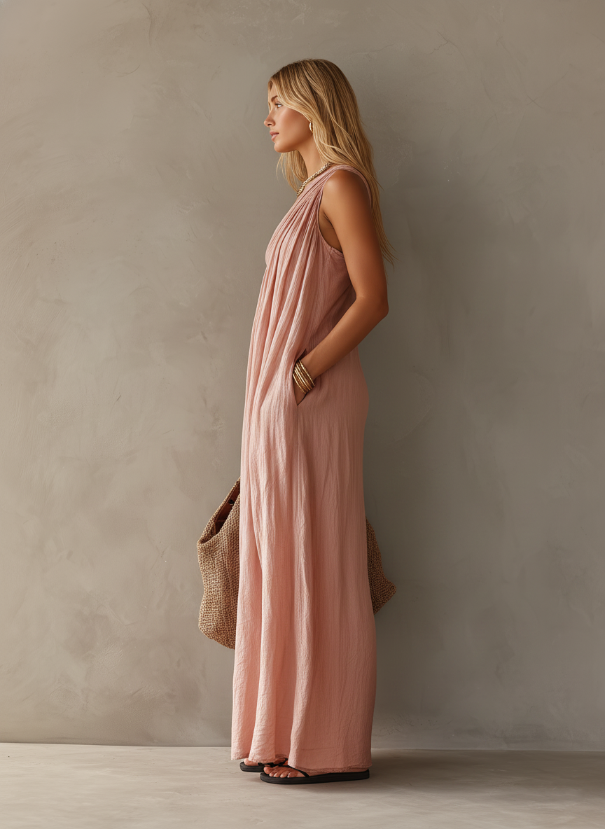 Ondine | One Shoulder Boho Maxi Dress