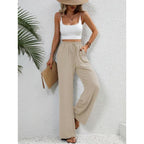 FISHA – Classic High Waist Wide Leg Trousers