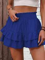 GAIL - Casual Ruffle Tiered Boho Shorts
