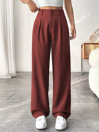 BELISIMA – Elegant Pleated Wide-Leg Office Trouser