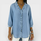 Heather | Elegant Ruffled Blouse