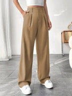 BELISIMA – Elegant Pleated Wide-Leg Office Trouser