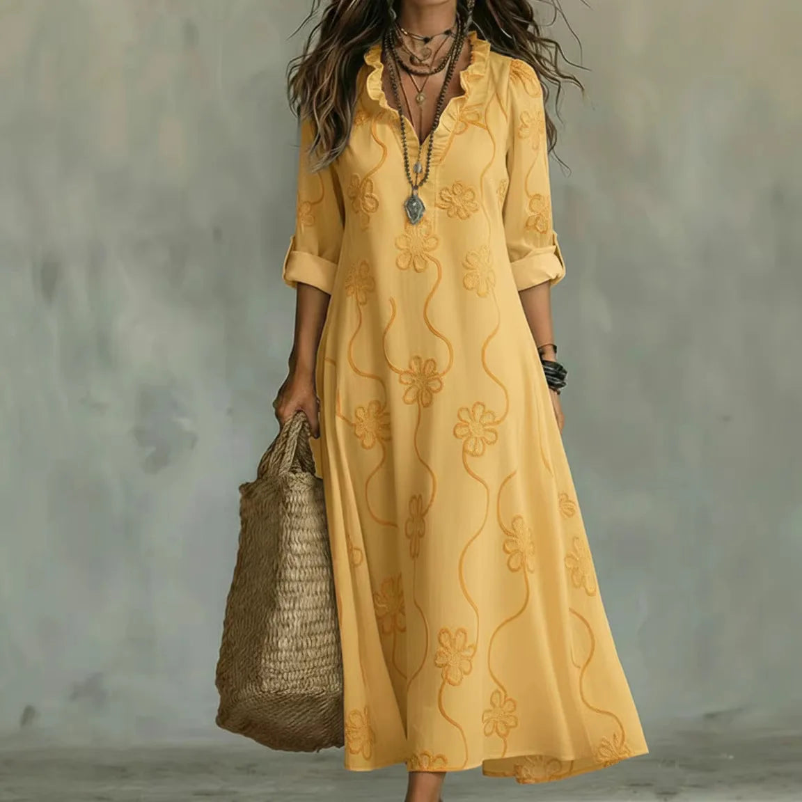 Élodie | Robe d'été fleurie vaporeuse
