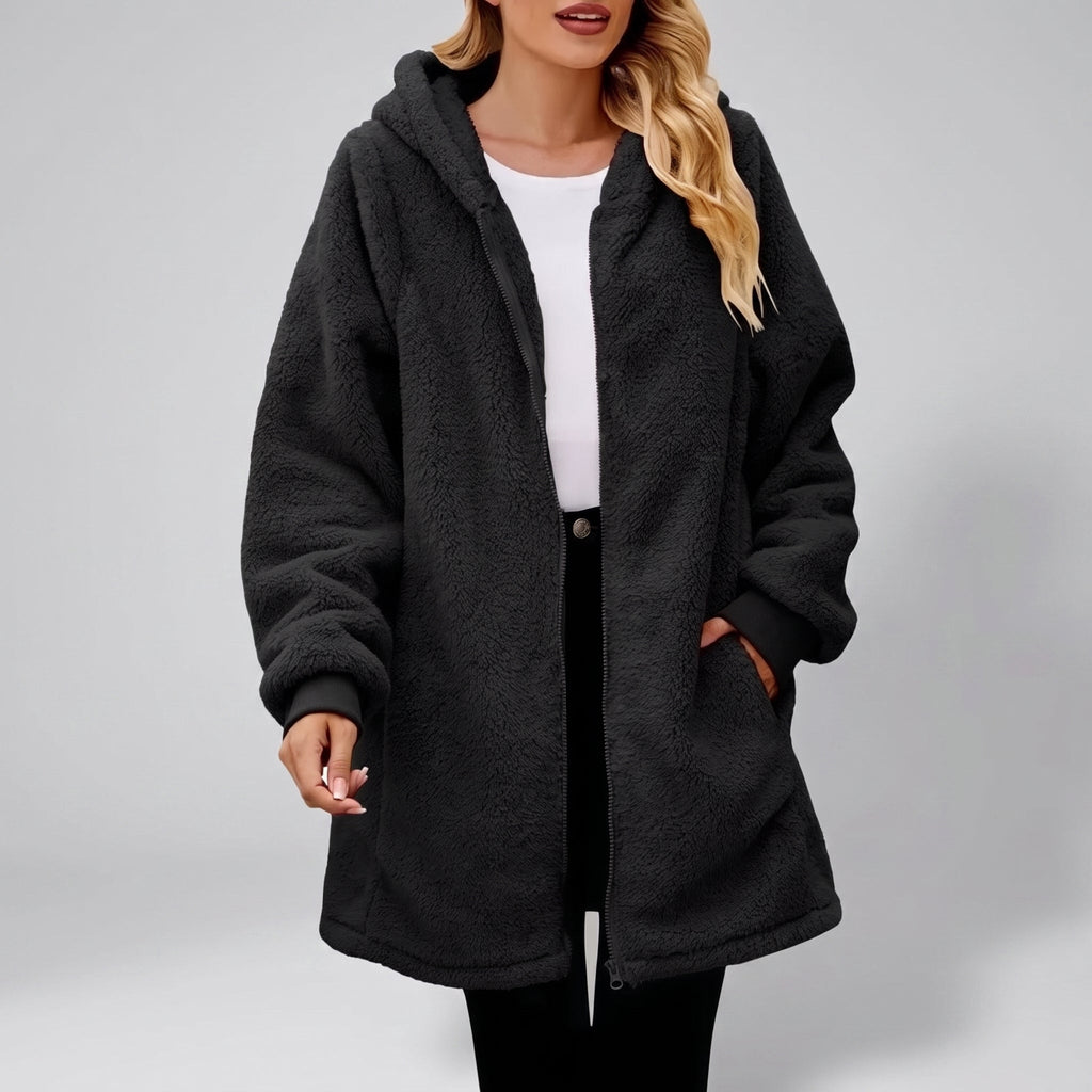 Fiorella | Hooded Fleece Zip Jacket for Women