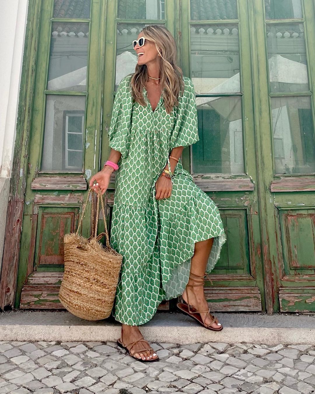 Amalia | Robe longue étagée style bohème