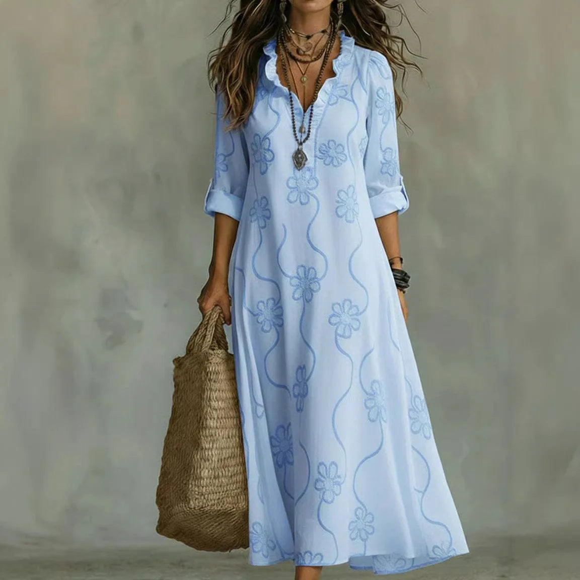 Élodie | Robe d'été fleurie vaporeuse
