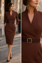 Naleya™ | Elegant Midi Dress