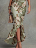 Ophelia | Floral Ruffle Maxi Dress