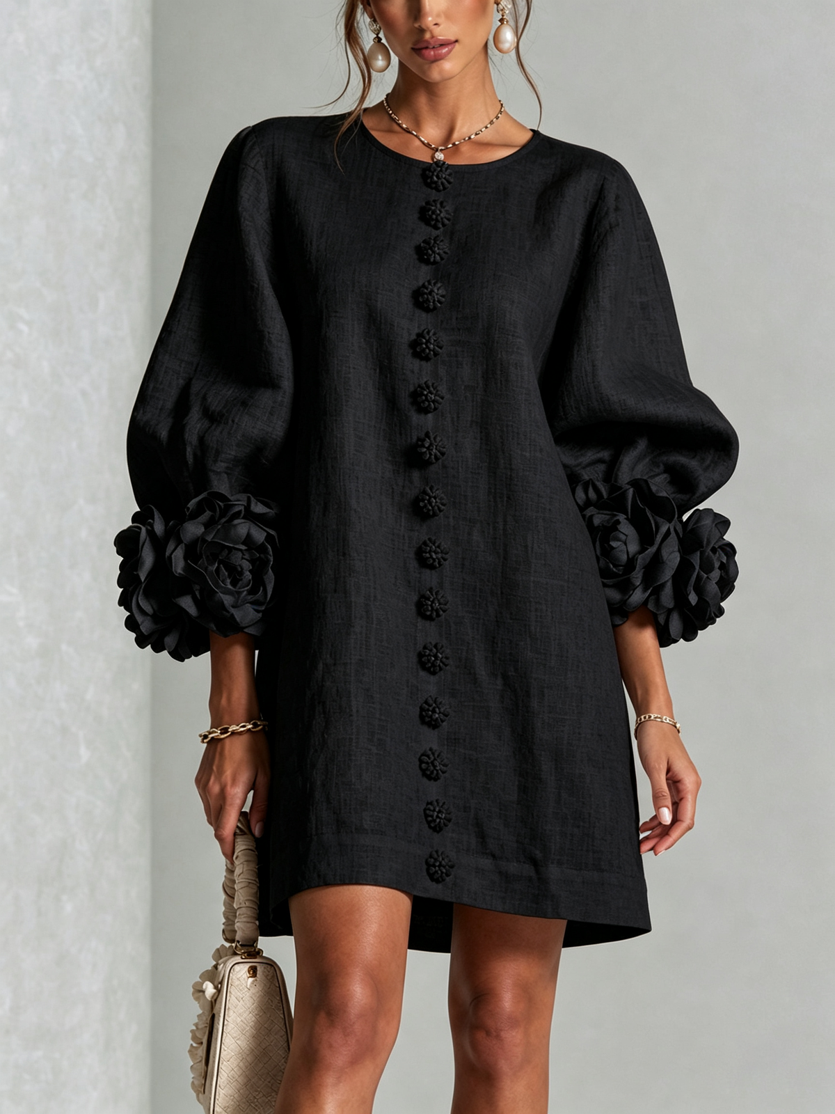 Rosalie | Mini-robe boutonnée