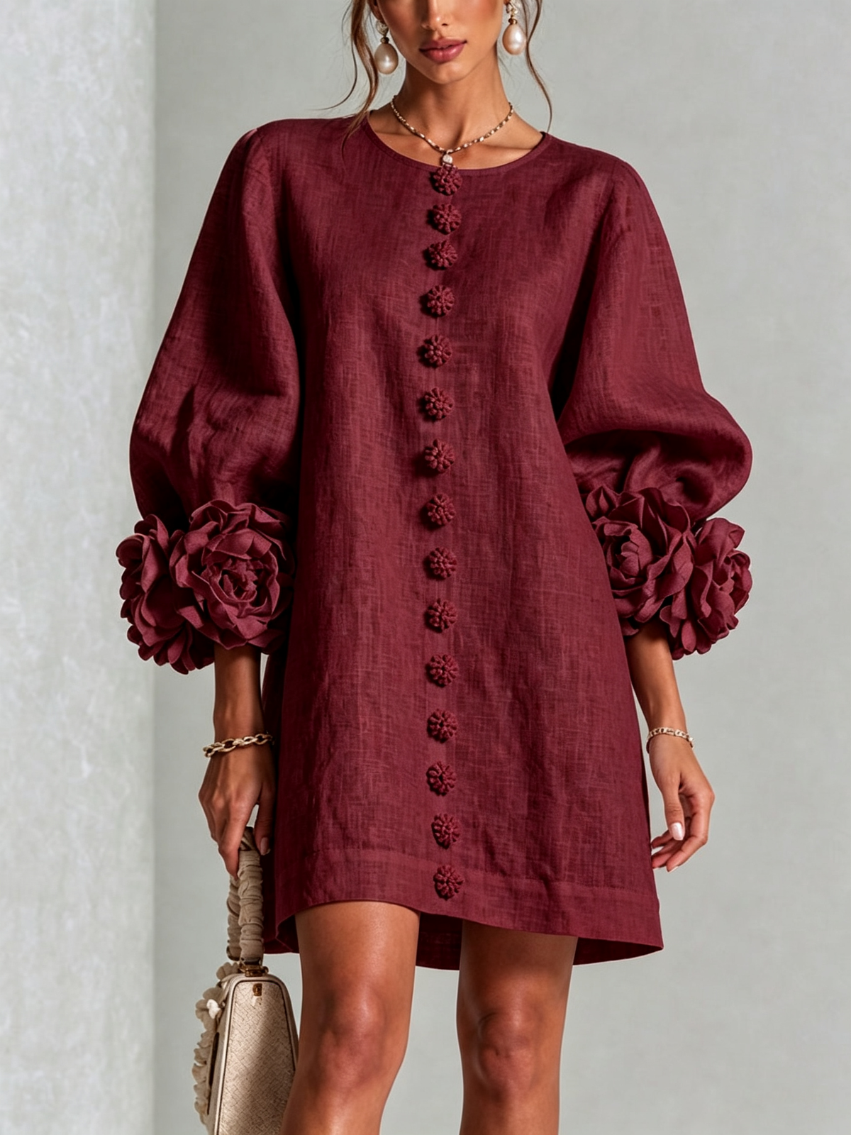Rosalie | Mini-robe boutonnée