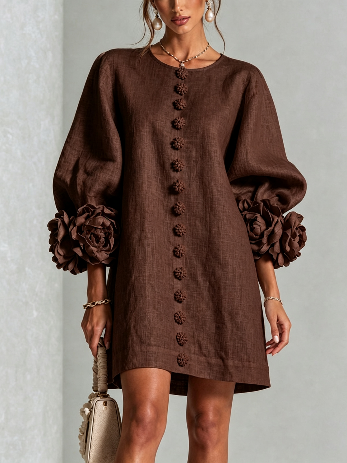 Rosalie | Mini-robe boutonnée