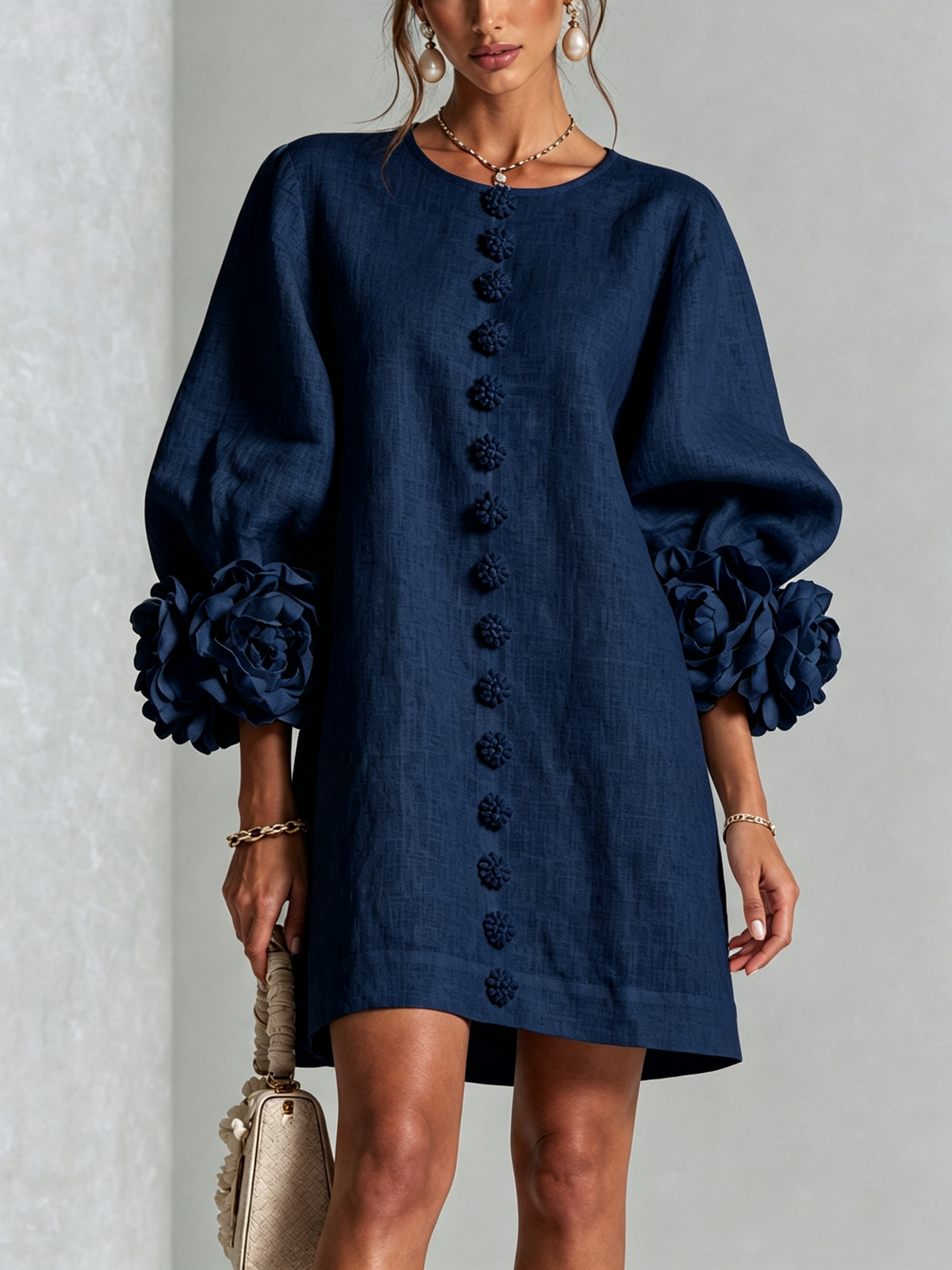 Rosalie | Mini-robe boutonnée