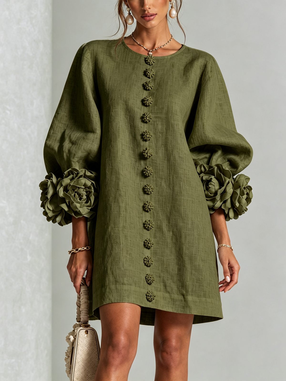 Rosalie | Mini-robe boutonnée