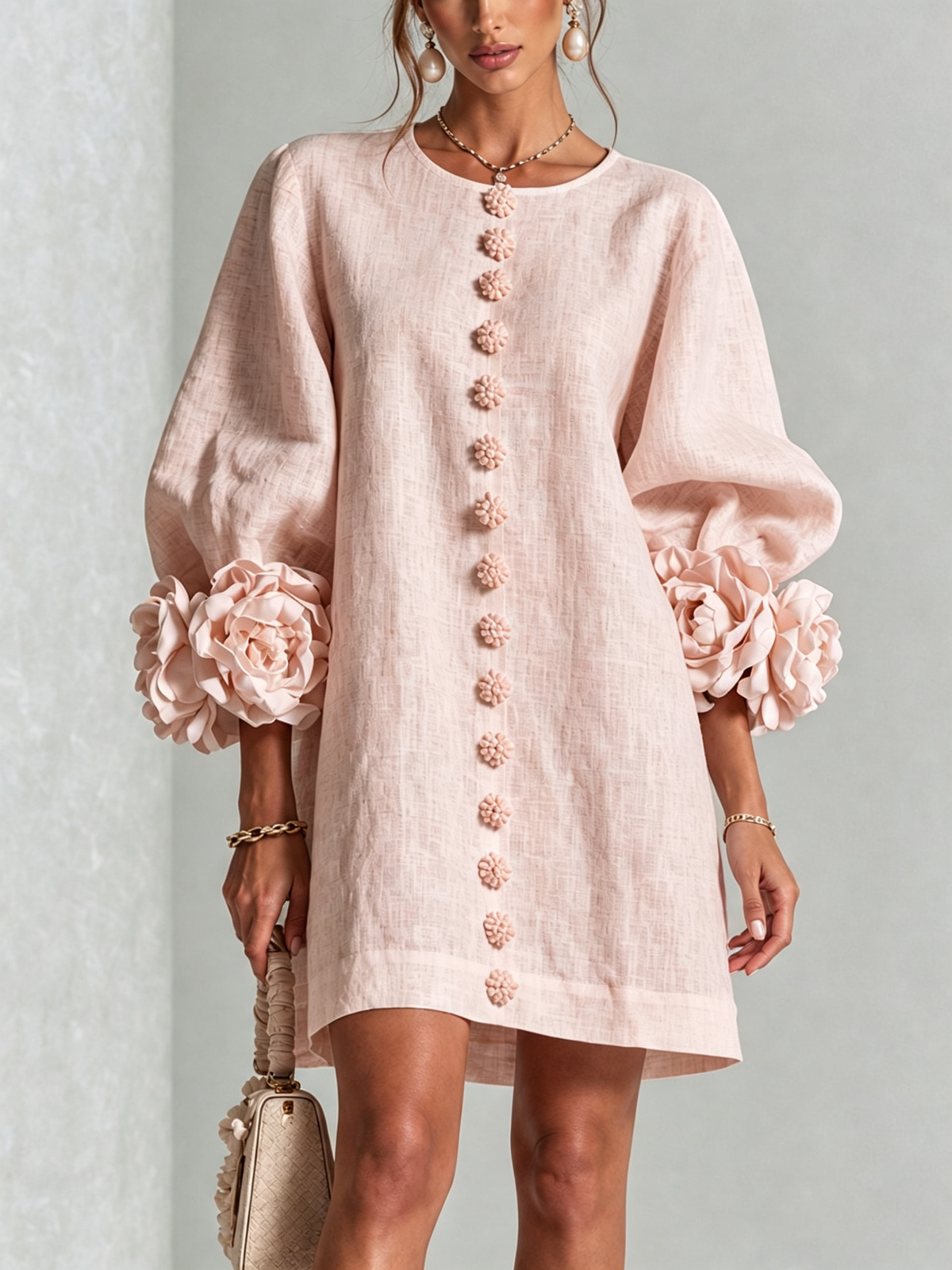 Rosalie | Mini-robe boutonnée