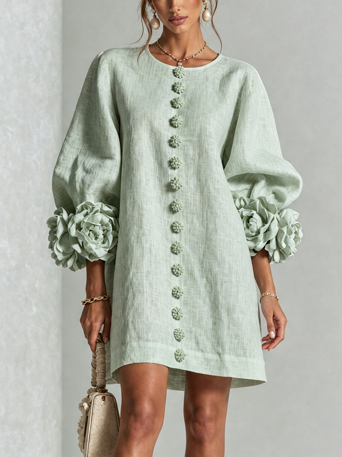 Rosalie | Mini-robe boutonnée