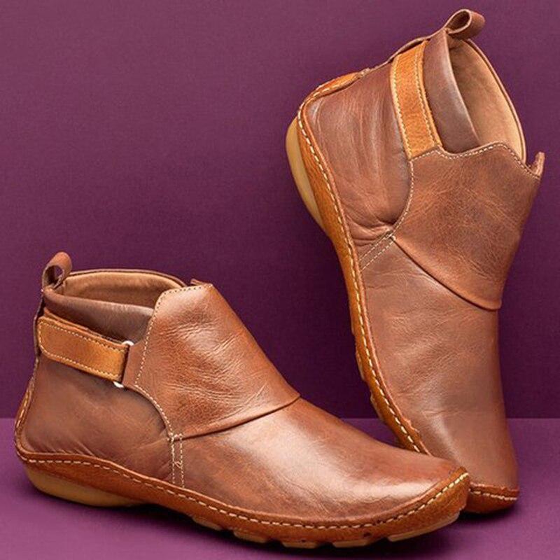 Faylen™ | Round Toe Leather Boots