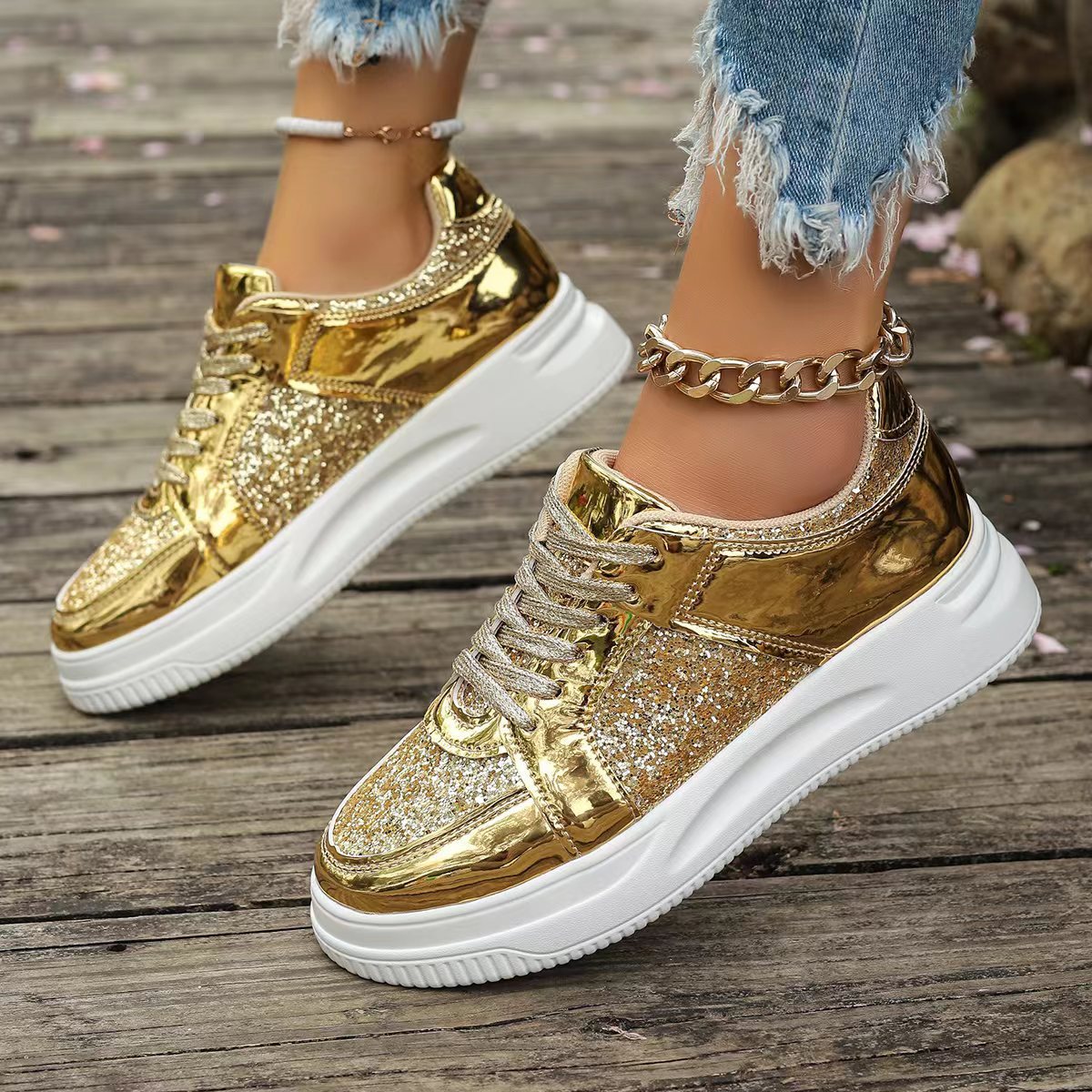 Faynelle | Sequin Orthopedic Shoes