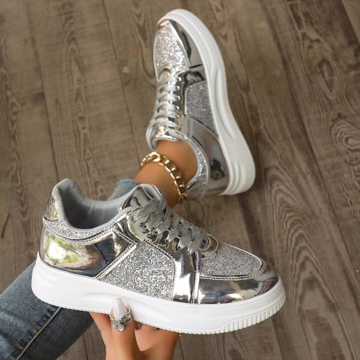 Faynelle | Sequin Orthopedic Shoes