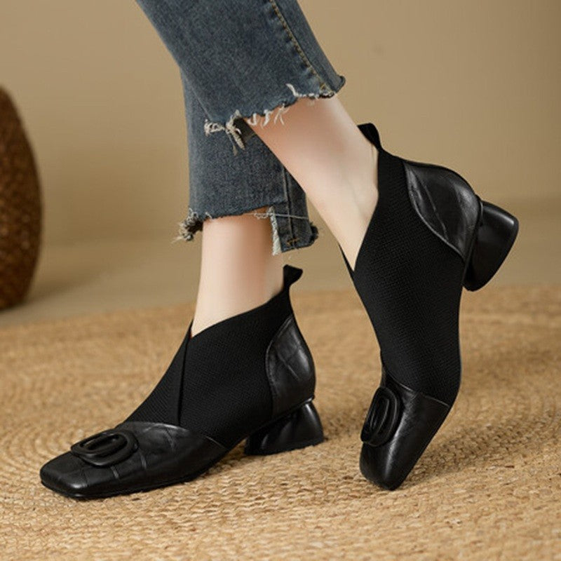 Abielyn | Chunky Heel Boots