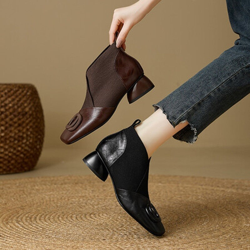 Abielyn | Chunky Heel Boots