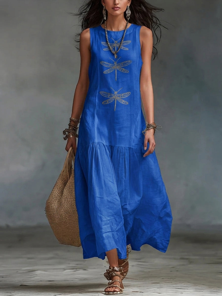 Seraphine | Sleeveless Tiered Maxi Dress