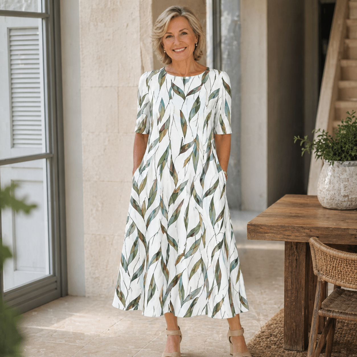 Freya | Floral Midi Dress