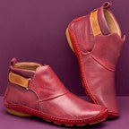 Faylen™ | Round Toe Leather Boots