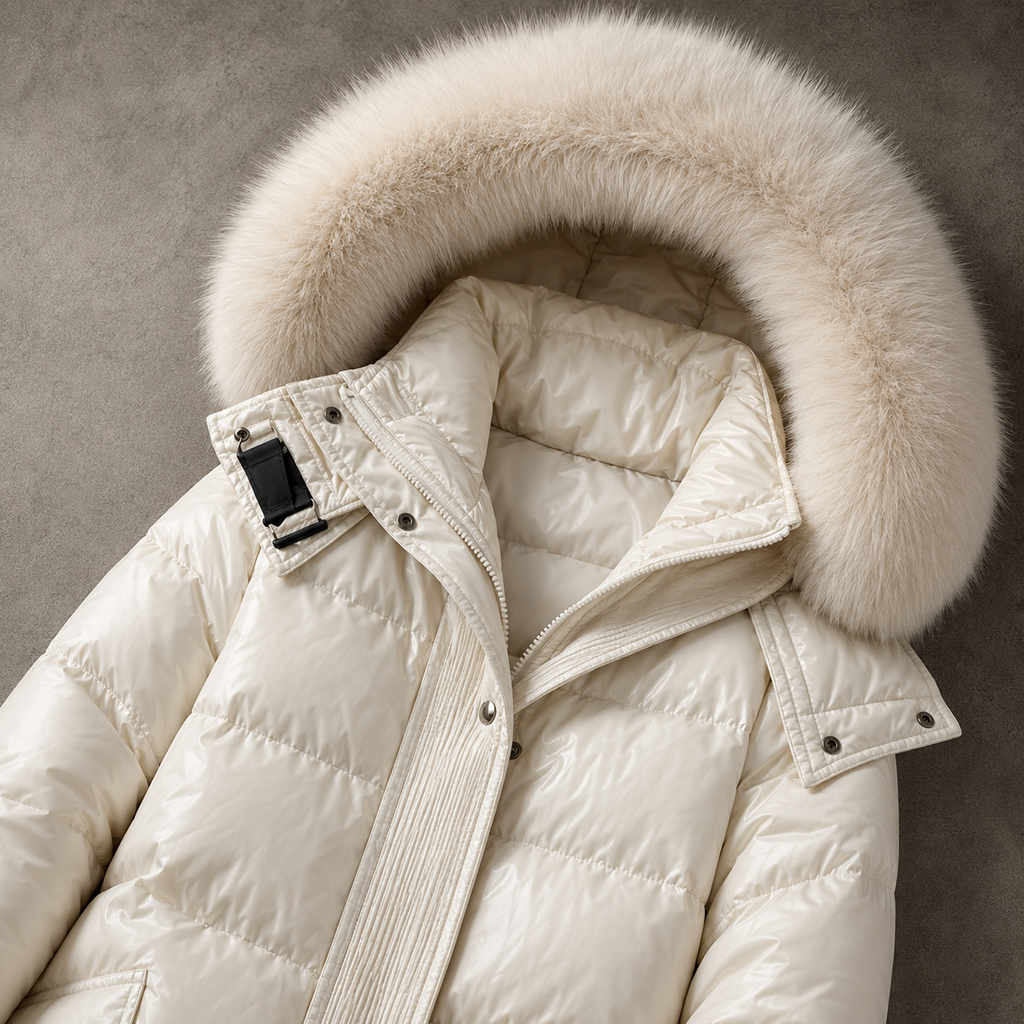Cortina Fur Hood Puffer Coat