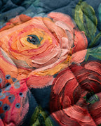 Amaya | Veste matelassée à imprimé floral vintage