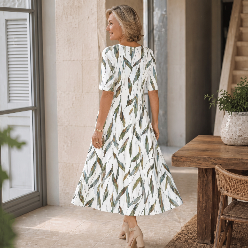 Elise | Ditsy Floral Midi Dress