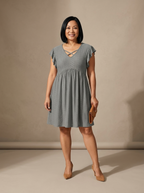 Merle | Ruffle V-Neck Dress