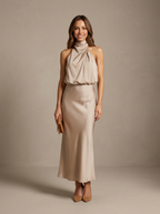 Neve | Satin Evening Dress