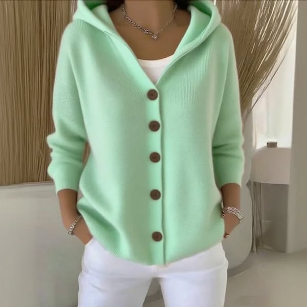Mila | Confort sans effort - Cardigan en maille à capuche doux