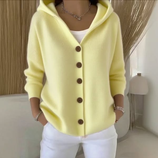 Mila | Confort sans effort - Cardigan en maille à capuche doux