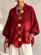 Lisette | Cozy Scalloped Hem Cardigan