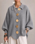Lisette | Cozy Scalloped Hem Cardigan