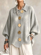 Lisette | Cozy Scalloped Hem Cardigan