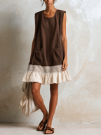 Romy | Ruffle Hem Drop Waist Dress