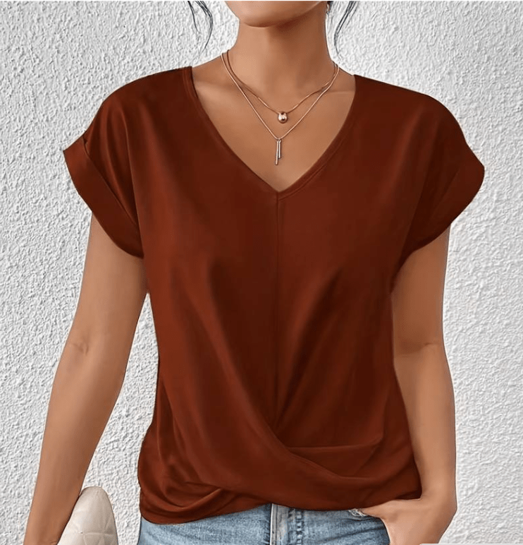 Carolyn | Flattering V-Neck Top