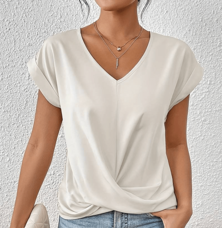 Carolyn | Flattering V-Neck Top