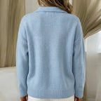 Penelope | Soft Knit Polo Sweater